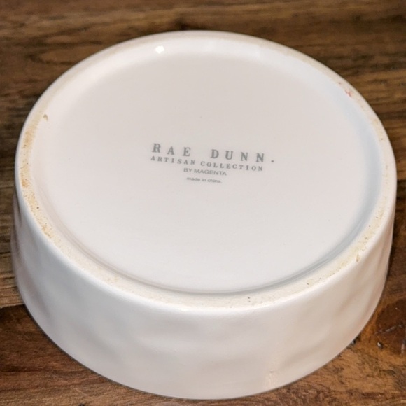 RAE DUNN Pet/Cat Ceramic White Bowl with Fish Image - Picture 4 of 6